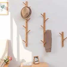 Daftar harga rak dinding terbaru 2021. Baru 8 11 Kait Rak Dinding Kayu Solid Hiasan Dinding Ruang Tamu Kamar Tidur Dekoratif Rak Pakaian Semua Topi Rak Bambu Furniture Rumah Furniture
