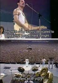 Freddie S Address To The Crowd At Live Aid Before Crazy Little Thing Called Love Queen Meme Freddie Mercury Freddie Mercury Quotes