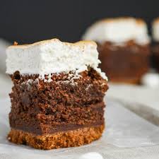 A Rich Chocolate Brownie Graham Cracker Crust And Gooey Toasted Marshmallow These S Mores Brownies Smores Brownies Brownie Desserts Recipes Smore Recipes