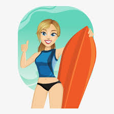 This is a simplified cartoon version of a llama. Girl Surfing Png Background Image Surfer Girl Clip Art Transparent Png 662x781 Free Download On Nicepng