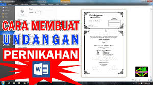 Format undangan pernikahan batak word. Cara Membuat Undangan Pernikahan Di Microsoft Word Youtube
