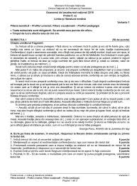 Maybe you would like to learn more about one of these? Subiecte Limba È™i Literatura RomanÄƒ Bacalaureat 2020 Ce A Picat La Examenul De Bac De Anul Trecut Subiecte Bacalaureat