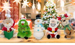 Simply Genius Animated Musical Plush Snowman: Animated Christmas Character,  15” Stuffed Animal Plush Holiday Snowman with Music and Lights, Plays and  ...