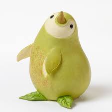 Pear Penquin Fairly Certain This Is Ceramic But Could Be Done W Real Food Fruit Animals Food Sculpture Food Art For Kids