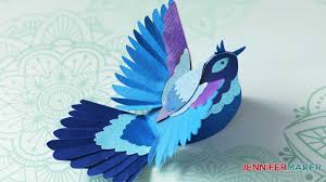 Is there a tutorial for 3d paper animals? Easy 3d Paper Birds Jennifer Maker