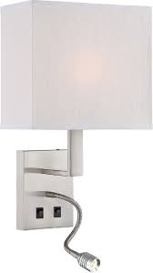 When choosing a headboard lamp, there are several considerations. Lite Source Ls 16979 Columbo Contemporary Polished Steel Headboard Lamp With Led Reading Light Ls Ls 16979