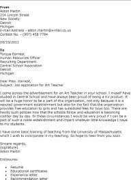Application for position of art teacher. Sample Art Teacher Cover Letter Coyar