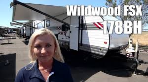 The unique front queen bed flips up to create additional seating space during the day. 2021 Forest River Wildwood X Lite T178bh Rvs For Sale In Southern California Mike Thompson S Rv Super Stores