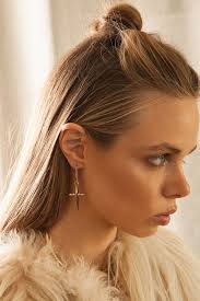 Piercing Romee Strijd Earrings Luv Aj Cross Earrings 2025