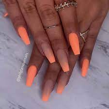 Orange nails with white polka dots nail art design. 43 Of The Best Orange Nail Art Ideas And Designs Page 2 Of 4 Stayglam