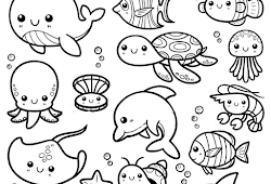 Alat untuk mewarnai gambar ikan bisa menggunakan crayon atau. Ilmu Pengetahuan 1 Mewarnai Hewan Laut