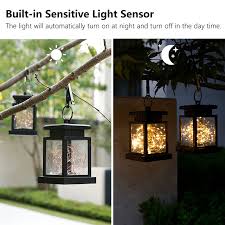 Tsv Solar Outdoor Lantern Chandelier Waterproof Hanging Solar Lantern Light With 30led Fairy Copper String Lights For Patio Garden Lawn Pathway Warm White Walmart Com Walmart Com