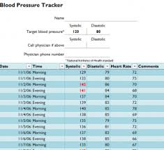 Simple Blood Pressure Tracker My Excel Templates