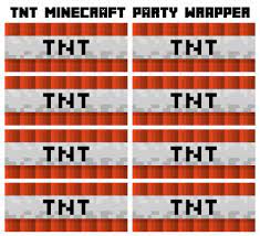 10 best tnt minecraft party printables printablee com