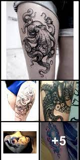 Feminine Octopus And Flower Tattoo Tattoo Pinterest Diy Tattoo Permanent Tattoos Octopus Tattoo Design