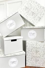 How To Make A Designer Storage Box Makeover With Free Printable Craft Room Labels Diy Ikea Storage Boxes Craft Room Free Printable Crafts