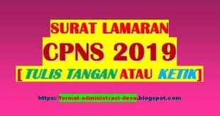 Ini contoh format surat lamaran cpns 2019 dan surat pernyataan cpns, untuk pelamar sma, s1, s2 dan diploma. Contoh Surat Lamaran Cpns 2019 Tulis Tangan Atau Ketik Format Doc Pdf Munaz Bagus