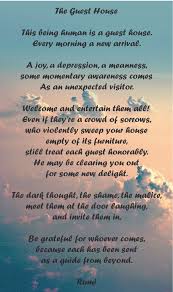 Guest House Rumi Quote Rumi Quotes Guest House Sorrow