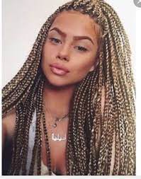Box Braids I Like More Twists But This Style Suit Her Perfectly Crochet Braids Rastazopfe Frisuren Rastazopfe Frisuren Blonde Zopfe