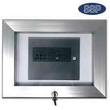 They will be mounted on a painted plywood substrate with a 1/4 reveal on. Flush Mounted Fire Alarm Control Panel Locking Cover Ssp Direct