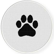 Full instructions are included to help you if you're new to stitching. Uddrag Shredded Modtager Maskine Cross Stitch Dog Paw Print Hoppe Modtager Delegation