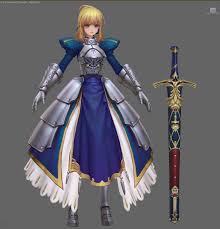 Artstation Fate Stay Night Fan Art Mina Kim Fate Stay Night Character Modeling 3d Model Character