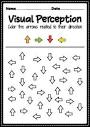 Visual perceptual skills activity of occupation therapy arrow ...