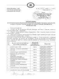 A fost încheiat procesul verbal cu privire la selecția dosarelor concursului pentru ocuparea funției de consilier juridic, în cadrul primariei podu iloaiei. Proces Verbal Selectie Dosare Ag Operativ 8 Posturi Penit Iasi