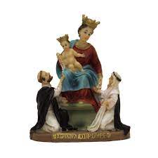 Condividi scrivi una recensione invia ad un amico *: Statua Madonna Di Pompei Cm 11 In Resina Pantaleone