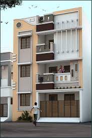 Modern Three Stories Building Exterior 3 Storey House Design House Front Design Bungalow House Design