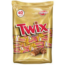 Twix Caramel Minis Size Chocolate Cookie Bar Halloween Candy Bag 40 Oz Twix Chocolate Cookie Bars Chocolate Cookie