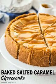 Baked Salted Caramel Cheesecake Recipe Caramel Cheesecake Recipes Salted Caramel Cheesecake Cheesecake Recipes