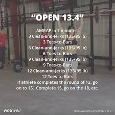Open 13 4 Workout Crossfit Wod Wodwell Crossfit Open Workouts Wod Crossfit Crossfit Workouts Wod