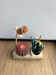 Kutuk Kalemlik Ve Kaktus Kaktus Saksi Kalemlik