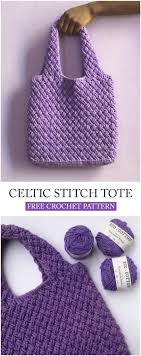 Shop kit download bernat funky donkey kids crochet blanket hoodie free pattern crochet. Celtic Stitch Tote Handbag Free Crochet Pattern Crochet Bag Pattern Crochet Market Bag Crochet Tote