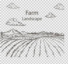 Drawing Agriculture Farm Sketch Png Angle Black Crop Fields Landscape Agriculture Classroom Decorations Agriculture Farming Agriculture