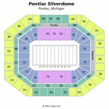 pontiac silverdome football seating chart state of