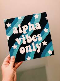 Alpha Vibes Only Retro Canvas Biglittlecanvas Alpha Omicron Pi Canvas Aopi Can Alpha Aopi Mini Canvas Art Simple Canvas Paintings Cute Canvas Paintings