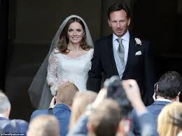 Mr And Mrs Horner 3 5 15 15 Geri Halliwell And Christian Horner On Their Wedding Day Celebrity Bride Wedding Movies Celebrity Weddings