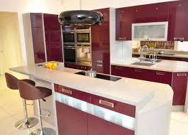 Red Gloss Kitchen Cabinets Beautiful Red And White Gloss Kitchen Kitchen Cabinets Remodeling Scandinavian Kitchen Design Kitchen Design Decor Kitchen Design