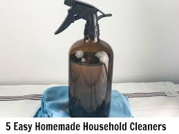 5 easy homemade household cleaners