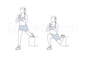Try bulgarian split squats if you can't back squat! Bulgarian Split Squat Illustrated Exercise Guide