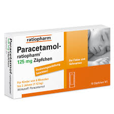 Schon beim kuss auf die stirn oder die augenbraue der kinder spüren die meisten eltern, ob die körpertemperatur ihres kindes normal. Paracetamol Ratiopharm 125 Mg Zapfchen F Kinder 03953580 Fieber Schmerzen Eurapon