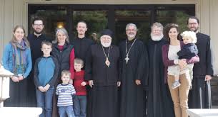 Bishop Paul visits MW students, families at St. Tikhon's Seminary