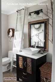 Kate & laurel all things decor. Salvaged Farmhouse Bathroom Makeover With Vintage Trim