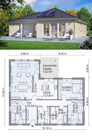 Fertigbungalow Mit Walmdacharchitektur Gewinn Amp Fertigbungalow Gewinn Mit Walmdacharchitektur Fertighaus Bungalow Winkelbungalow Grundriss Bungalow