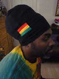 Rasta Headwrap Nyabinghi Sizzla Bobo Headwrap Black Rasta Hat Caribbean Outfits Rasta Reggae Fashion