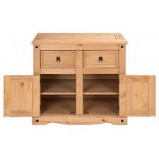 Add some rustic charm to your living space with the corona small sideboard in white. Corona 2 Door 2 Drawer Small Sideboard