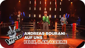 Andreas Bourani - Auf uns (Felix, Ilan, Maxime) | Battle | The Voice Kids  2016 - YouTube