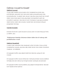 Definisi Inovatif
